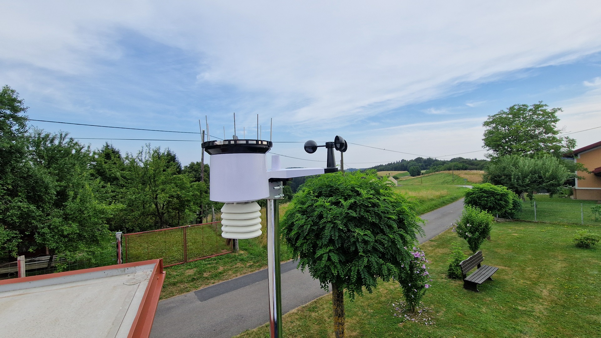Neue Wetterstation im WSO-Messnetzwerk am Grundberg in Windisch-Minihof